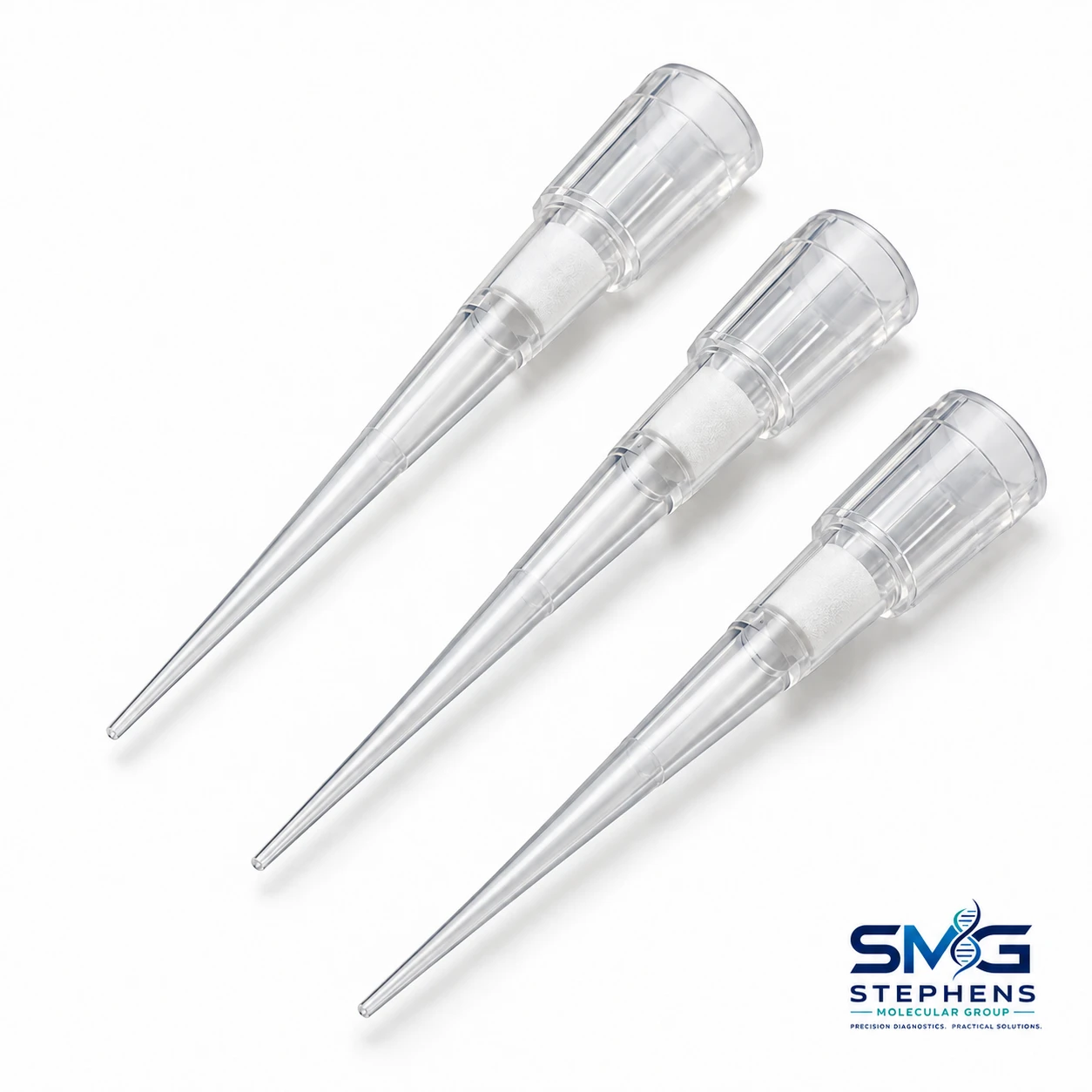 SMG product illustration: 10 µL universal filtered tips